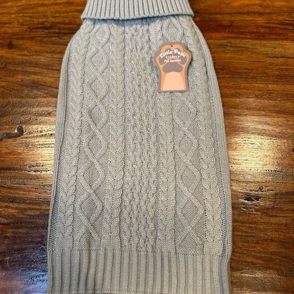 NWT! Dog Pet Winter Warm Sweater Knitwear Outwear Apparel Size M Gray - Picture 4 of 10
